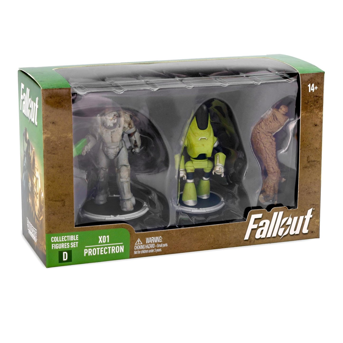 Toynk Fallout X01 Power protective covering and Protectron 3-Inch Mini Figure Set 2-Pack for mature-themeds | Includes Build-A-Figure Deathclaw Piece