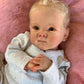 Zero Pam Realistic Reborn Baby Dolls Boy Silicone Full Body 18 inch Toddlers Newborn Baby Dolls Eyes Open with Hair Vinyl Full L
