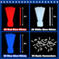 4th of July Red White Blue Glow Sticks Party Favors Supplies for Kids 90 PCS,Light up Neon Bracelets Necklaces for Fourth of Jul