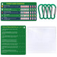 Epkoxlx 4-Pack (8 Cards) Poker Hand Rankings Cards Set With Magnifier & Clip, Texas Hold'Em Cheat Sheet & Rules Guide, Sturdy Po