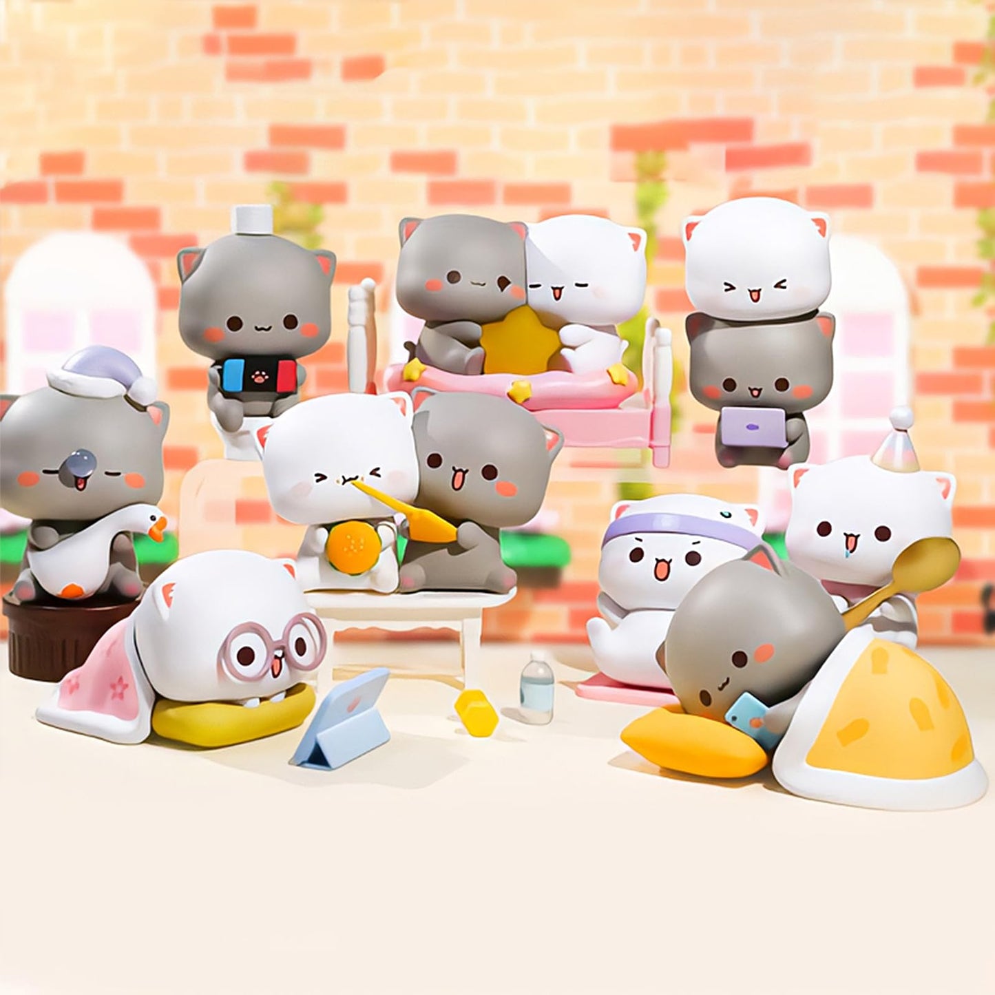 Beemai Mitao Cat Love Is Like A Peach Series 1Pc Blind Box Random Design Cute Figures Collectible Toys Birthday Gifts