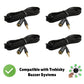 Trebisky Quiz Answer Game Buzzer Standalone System W/Led Light Buttons 15Ft Extension Cables (4-Pack Extension)