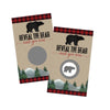 Paper Clever Party Baby Shower Games For Boy - 30 Cards - Fun Scratch Off Game For Guest Activities To Reveal Prizes, Lumberjack Favors Ideas, Mama Bear Theme Red And Black