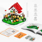 Funwhole Farm Hen-House Lighting Building-Bricks Set - Farm Life Chicken Henhouse And Animal Collection Led Light Construction Building Model Set 323 Pcs For Adults And Teen