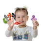 JUSTQUNSEEN 6pcs Finger Puppets Set, Cute Sea Animal Finger Puppet for Role-Playing Mini Hand Puppets Suitable for Kids,Sea Anim