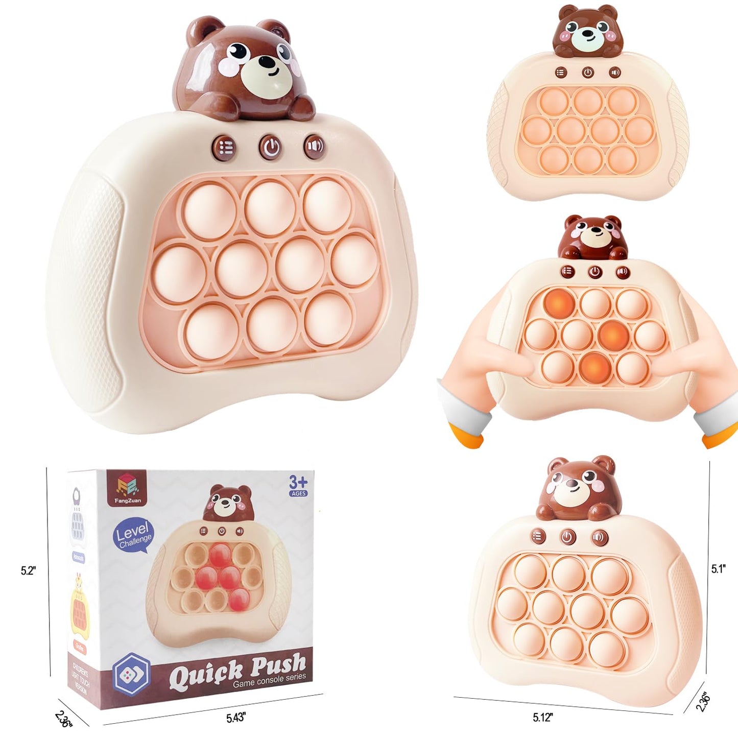 Pop The Target! Handheld Speed Pushing Game Machine: A Fun Multiplayer Game For Family. Fidget Game Toy For 6 7 8 9 10 11 12 Yea
