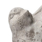 Benjara Cement Bird Figurine In Upright Position With Hollow Base, Gray