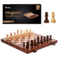 Chess Set Magnetic - enhanced Wooden Board Game with a Portable Wood Case and SeStorage for Pieces  Set for Kids and mature-themeds (Sapele Wood) - Chess protective coveringy