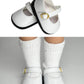 14.5'' American Doll Shoes- Mary Jane Black,Red,White,Pink- Shiny Shoe (White)