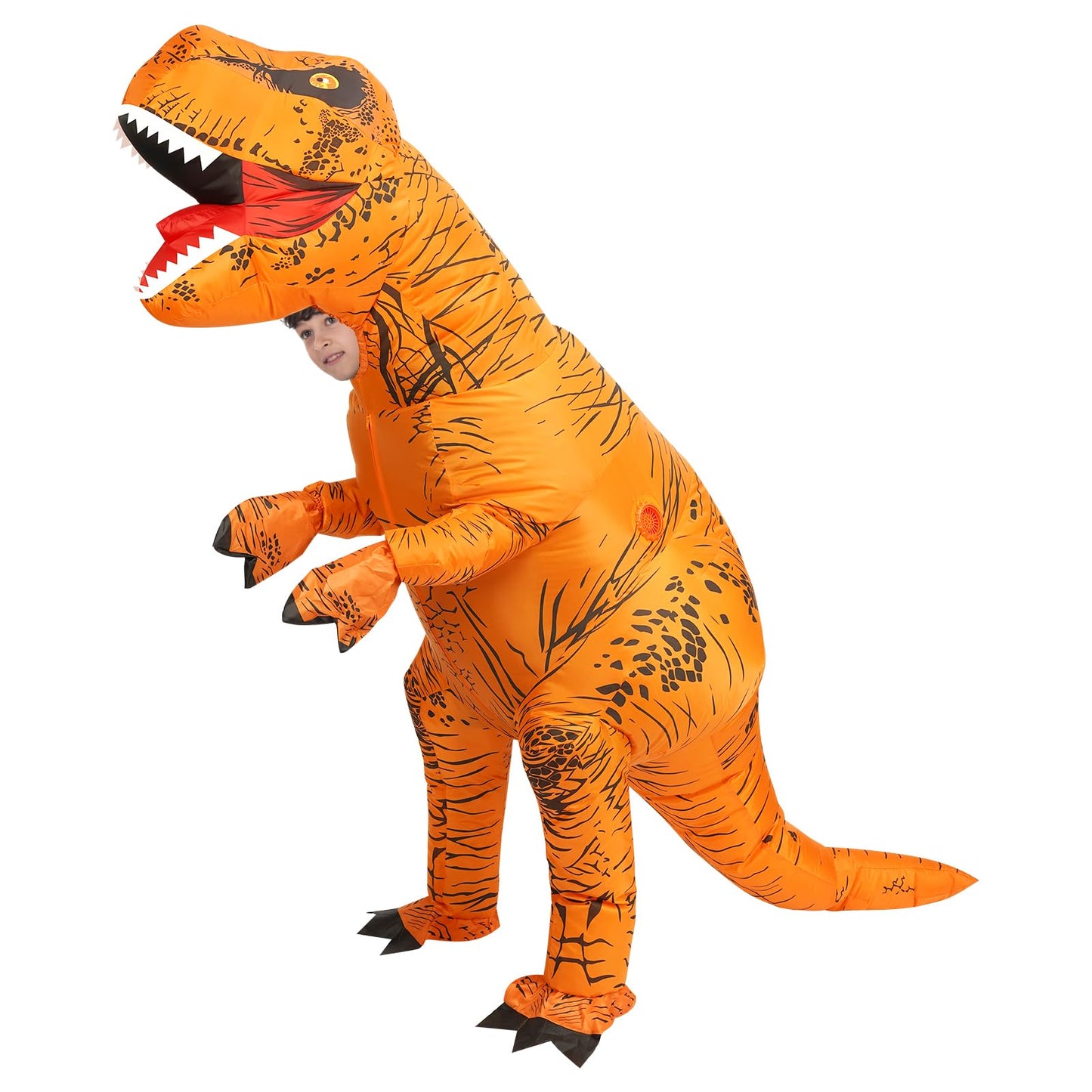 Viwzon Inflatable Dinosaur Costume For Kids, Kids Inflatable Dinosaur Costume, Inflatable Halloween Costume, Blow Up Costume, T-