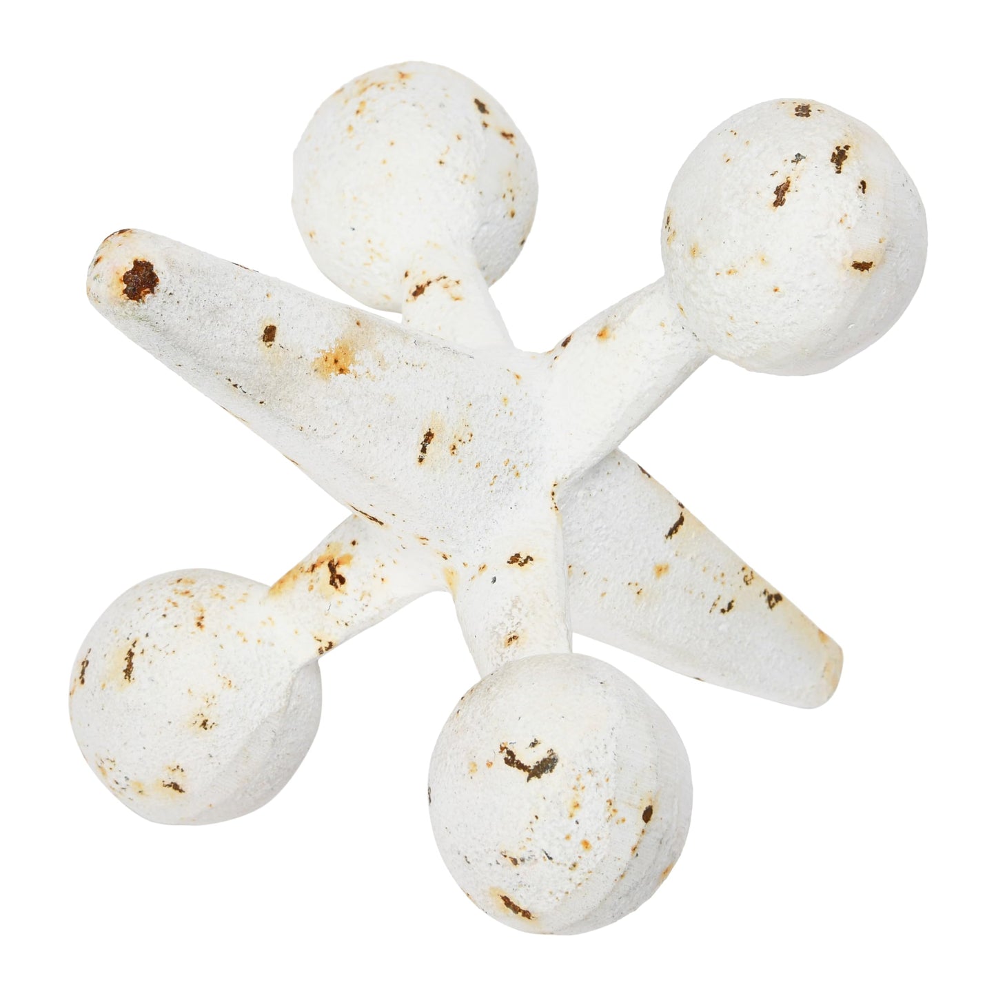 Creative Co-Op Cast Iron Jack Accent, White