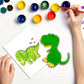 American Elm 24 Piece Dinosaur Party Favors Kit Wooden Dino Cutouts Diy Painting Crafts For Kids Birthday Party Supplies