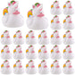Sotiff 24 Pcs Unicorn Rubber Ducks Mini Rubber Ducks Bulk Small Rainbow Unicorn Duckies Toys For Girls Boys Birthday Pool Party Favors