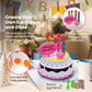 FUNERICA Play Food Goodies Set with Storage Box - Features Cutting Pizza, Ice Cream, Toy Birthday Cake, Fries, Dessert - Pretend