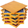 Premium Wooden Puzzle Sorting Trays Stackable - 8 X 8 Inch, Stackable Jigsaw Puzzle Organizer For Sorting Up To 1500 Pieces - Du
