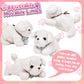 Golray Toy Dog for Kids Girls, Stuffed Dog with Heart Beat & Skeleton Transform, Sling Carrier & Toddler Girl Toy Kid Plush Pupp