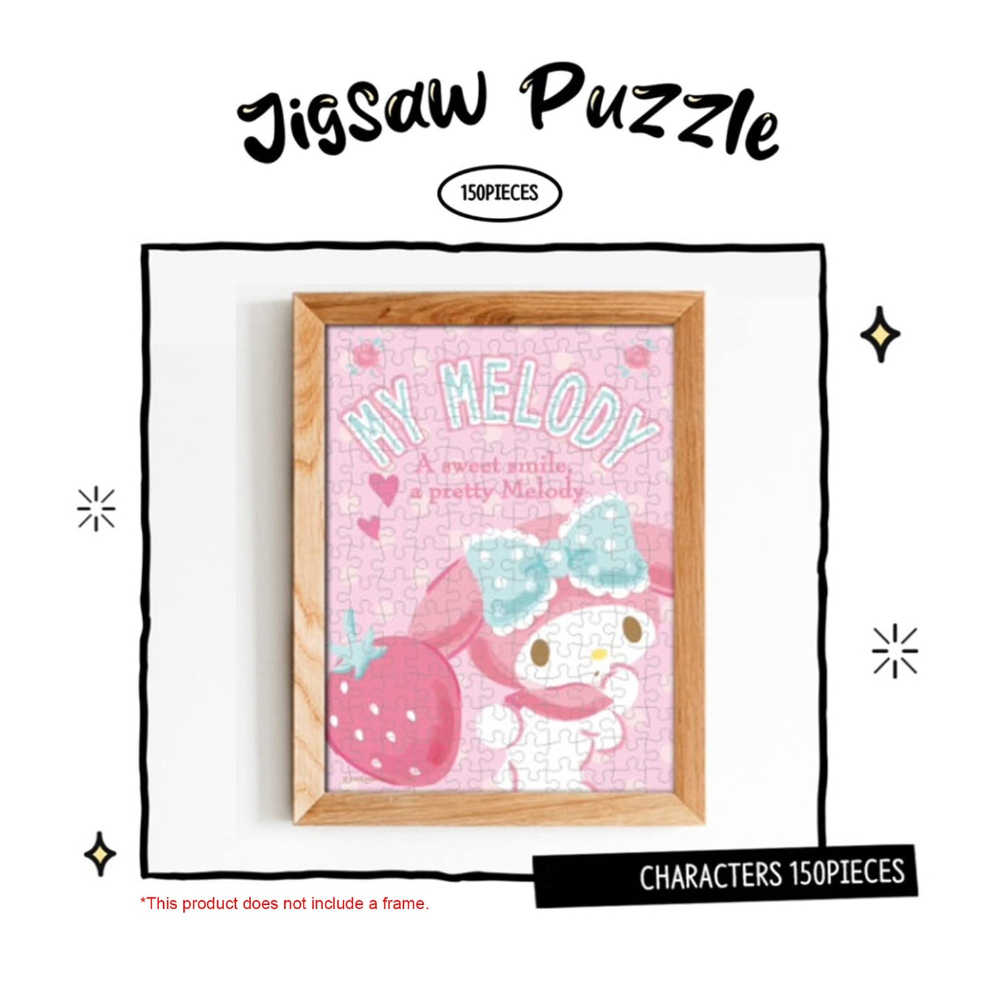 Jigsaw Puzzle My Melody 150pcs - Games for Family Bonding  Boosting Cognitive Skills  and Stress Relief - Animated Characters  enhanced Quality Materials  Challenging Puzzle Experience
