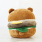 Hamburger Bear Plush 8 Inches Soft Cute Design Cheese Burger For Decoration Food Party Gift