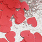 Hot Red Heart Confetti Wedding Birthday Party Favors Love Theme Table Scatter Decorations, 1.2 inch, 200pc
