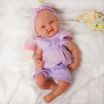 YaLuoQian Silicone Reborn Baby Dolls 1:1 Silicone Smile Doll Realistic Reborn Baby Dolls
