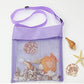 Asdsinforu Beach Bag Cooler Colorful Mesh Toy Tote Bag Breathable Sea Shell Bags with Adjustable Carrying Straps Yellow, Rose Re
