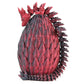 3D Printed Dragon Egg Toy 12'' Crystal Articulated Dragon With Eyes Decor Collectible