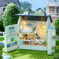DIY Miniature Wooden Dollhouse Furniture Kit Mini Handmade Doll House with LED 1:24 Scale Creative Woodcrafts Toys for mature-themed Friend Lover Birthday Gift (Homely House)
