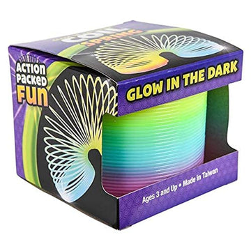 Rhode Island Novelty 80Mm Glow In Dark Magic Coil Spng Pack Of 10
