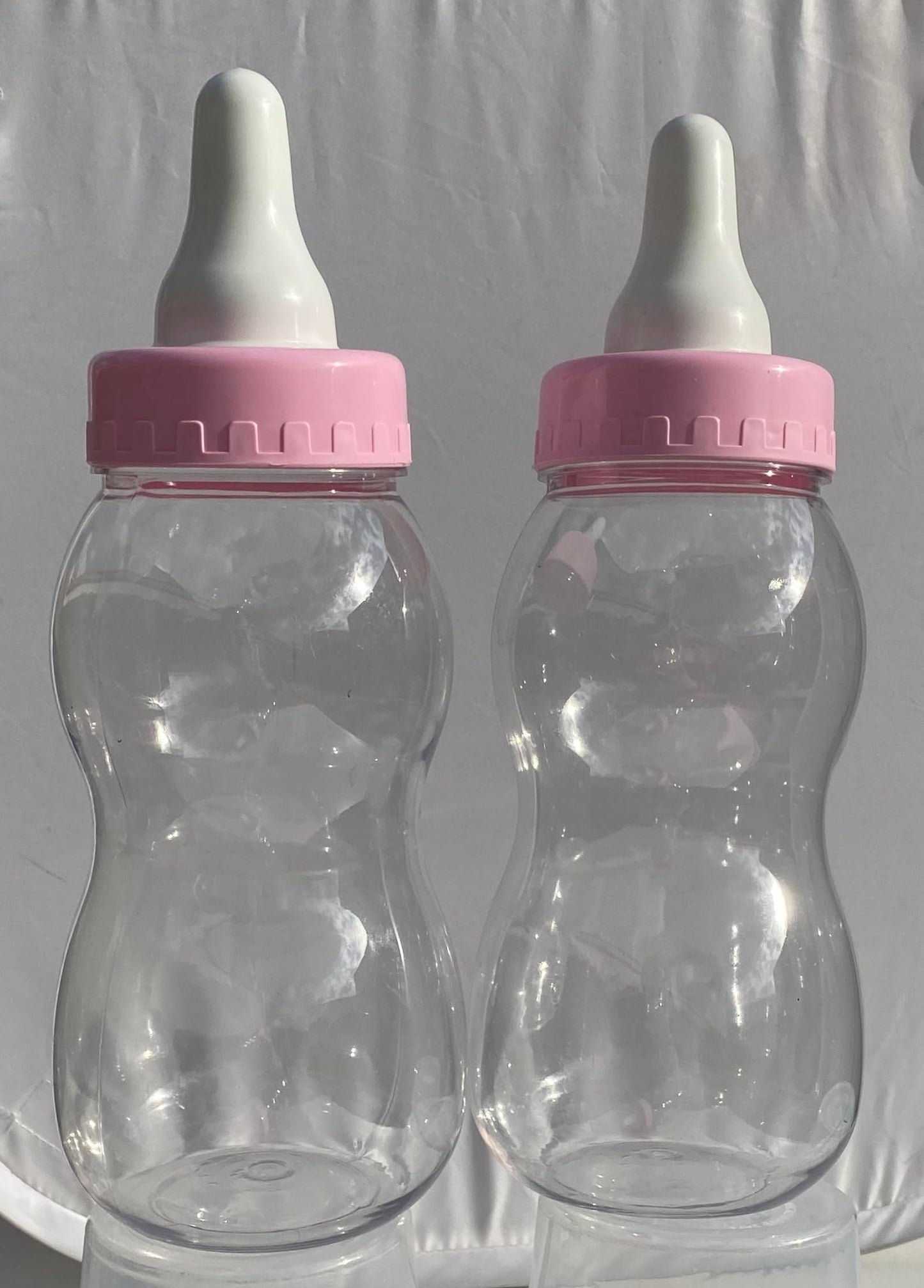 Paradise Beach Piggy Bank Funny Coin Bank Transparent PVC Piggy Bank for Boys Girls (Size 28.2 x 10.5 x 10.5cm) 2pcs (Pink)