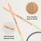 KNITPRO 100 cm x 4.5 mm Basix Fixed Circular Needles, Birch