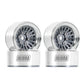 INJORA CNC Aluminium 1.0'' Beadlock Wheel Rim for 1/18 1/24 RC Crawler (Grey)
