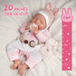Babeside Lifelike Reborn Baby Dolls - 20-Inch Sweet Smile Real Life Realistic-Newborn Full Body Vinyl Sleeping Baby Girl With Toy Accessories Gift Set For Kids Age 3+
