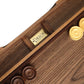 15 In. Wood Backgammon Set - Burlwood Board