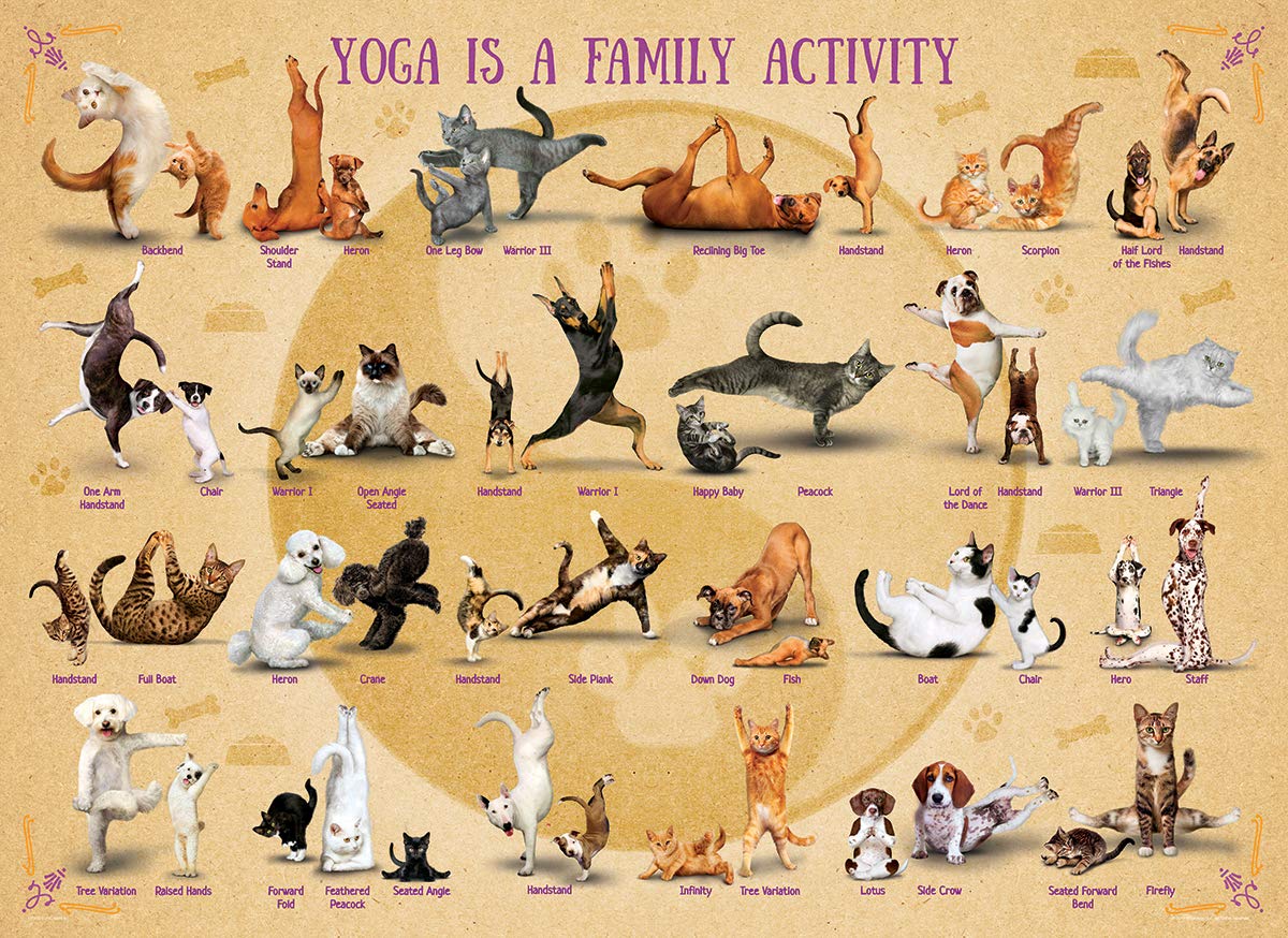 Yoga Is Family Activity Family Puzzle 500Pc