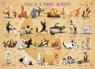 Yoga Is Family Activity Family Puzzle 500Pc