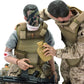 Scakbyer 12 Inch Action Figures Military Set  1/6 Scale Action Figures Set with  and Accessories - NB03 - Wounded Soldier