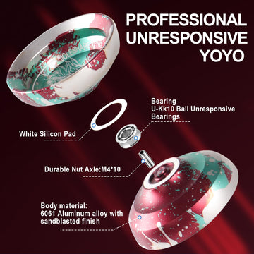 Joleshare Professional Unresponsive Yoyo T3 For Pros And Responsive Yoyos For Kids Beginners - Replaceable Responsive Bearings,