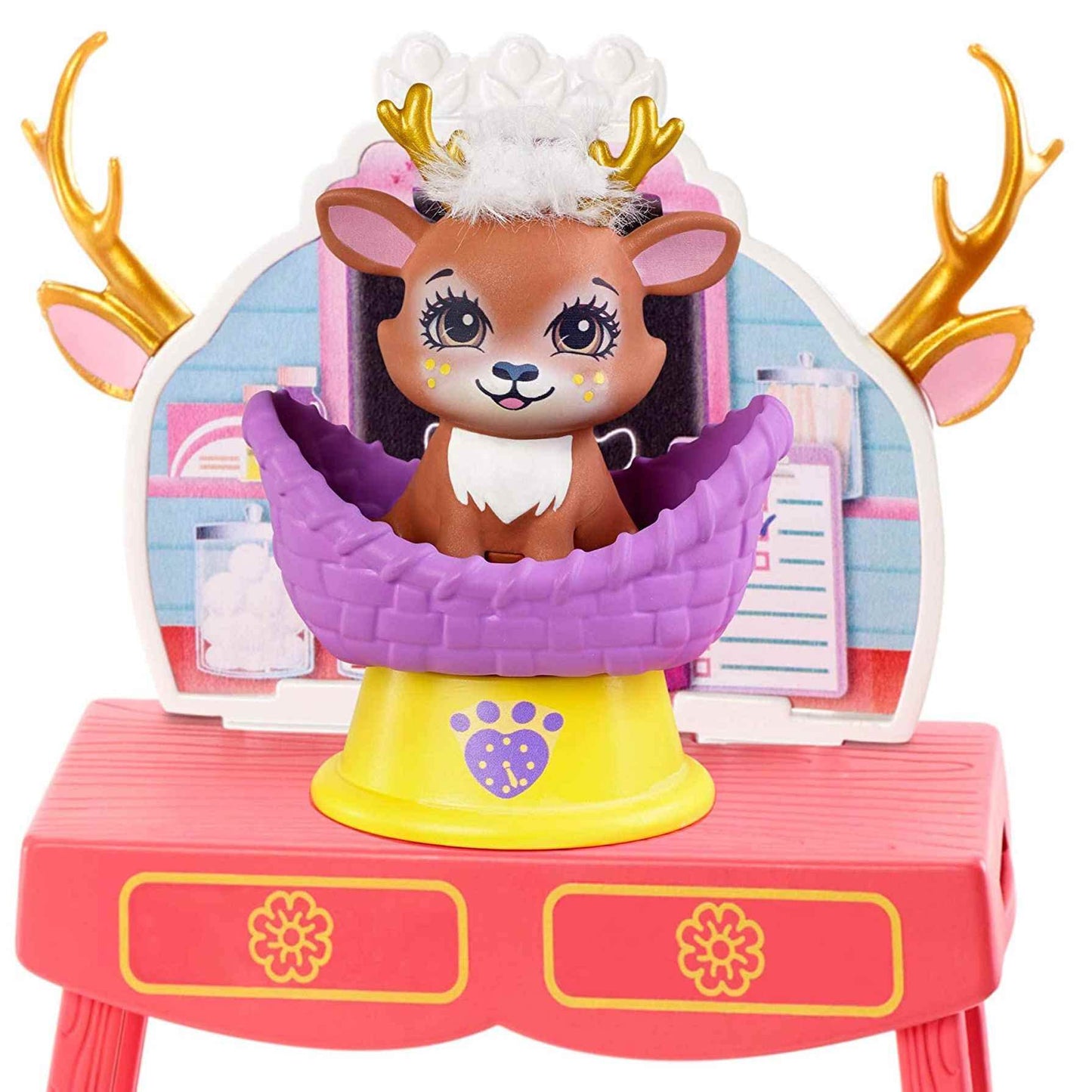 Enchantimals Art Studio Playset with Felicity Fox Doll and Flick Fox, 6-inch Small Doll, with Easel, Stool and Smaller Art and P