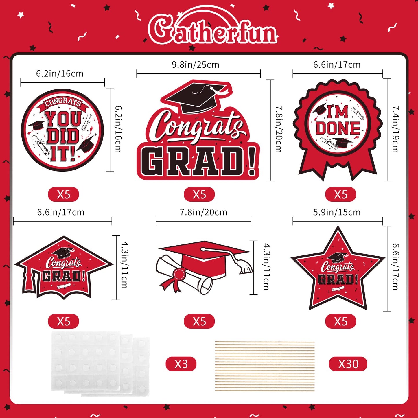 30Pcs Graduation Party Decorations Class Of 2023 Congrats Grad Table Centerpiece