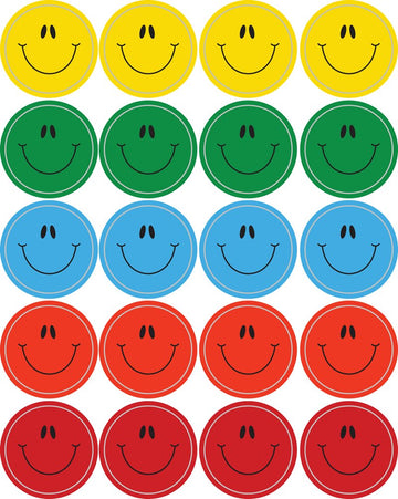 Carson Dellosa 120 Smiley Face Stickers, 6 Sheets Of Colorful Incentives For Crafts, Scrapbooking, Water Bottle, Teacher Planner, Reward Chart For Kids, And School Supplies, Classroom Must Haves
