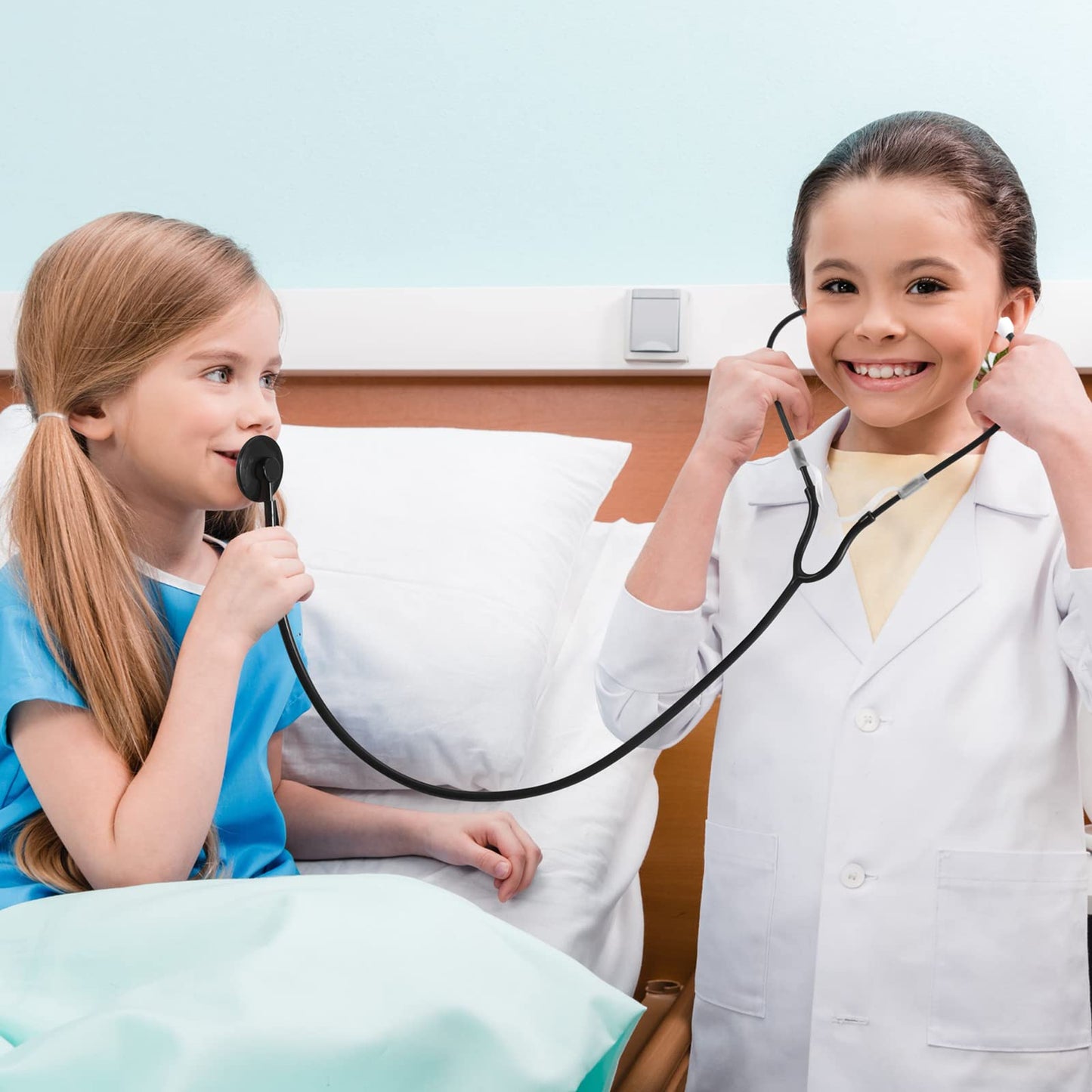 Leitee 50 Pcs Kids Stethoscope Toy - Real Working & Disposable - Bulk for School & Classroom - Tech Toy Nursing Doctor Kit for C