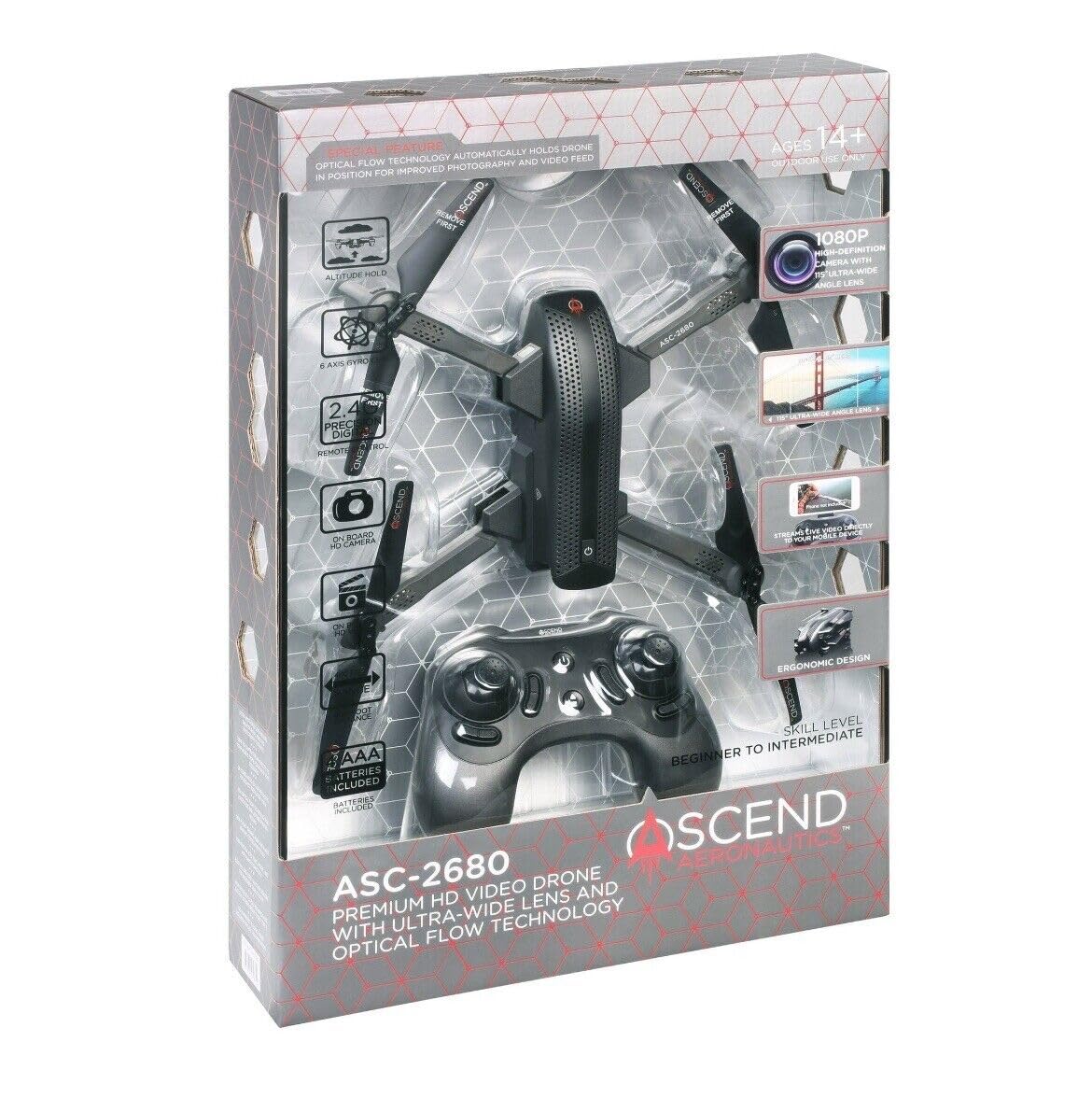 Ascend Aeronautics Asc-2680 Premium Hd Video Drone