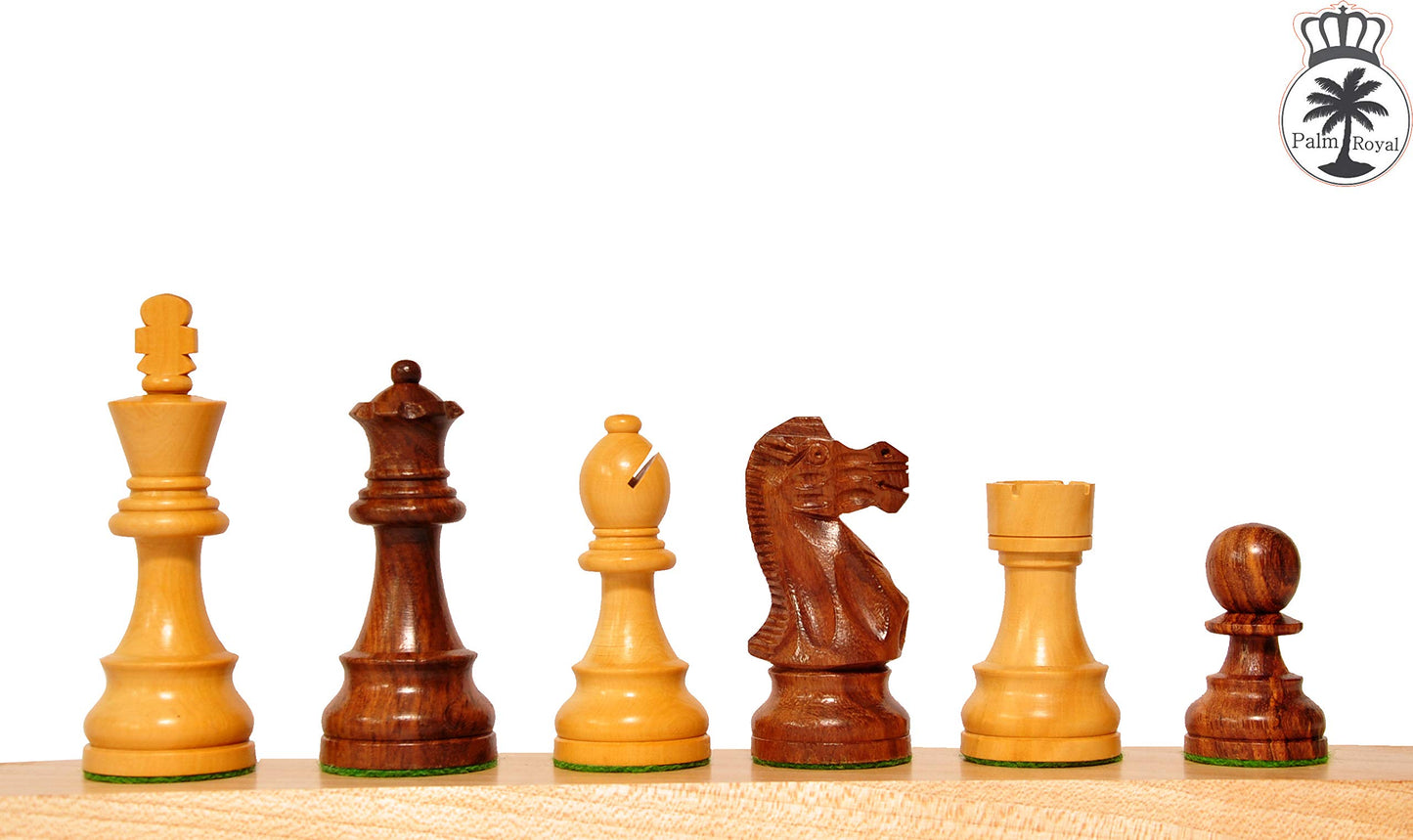 PALM ROYAL HANDICRAFTS Handmade Rosewood Foldable Chess Board Set Wooden with Non Magnetic Pieces and Extra Queens for 2 Players