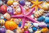 Puzzle For Adults 1000 Pieces - Colorful Seashell And Starfish Puzzle, 1000 Piece Beach Jigsaw Puzzle (15''X 10'')