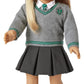 American Girl 18-inch Harry Potter Doll Slytherin Outfit, Gray/Green/Silver Sweater, Tie, Scarf - Model HLH33, Ages 6+