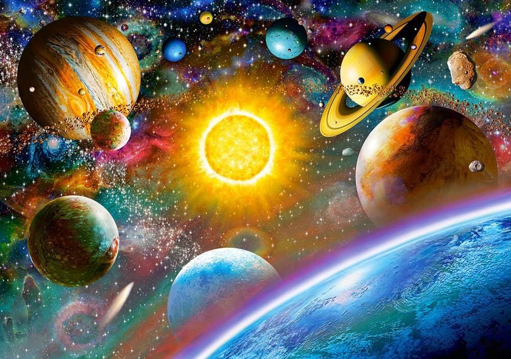 Castorland 500 Piece Jigsaw Puzzle  Outer Space  Solar System Puzzle with Comets  Asteroids and Galaxies  Universe  mature-themed Puzzles  B-52158