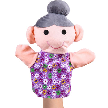 Hand Puppet Set - 6 Family Members - Premium Quality, 9” Inch Soft Plush Hand Puppets For Kids For Storytelling, Teaching, Preschool, Role-Play | Mother, Father, Son, Daughter And Grandparents