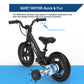 Hiboy BK1 Electric Bike for Kids Ages 3-5 Years Old, 24V 100W Electric Balance Bike with 12 inch Inflatable Tire and Adjustable