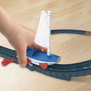 Thomas & Friends Motorized Toy Train Set Bridge Lift Thomas & Skiff Track Playset With Boat For Preschool Pretend Play Kids Ages