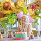 3D Big 34'' Yellow Sunflower Sunshine Balloons Spring Summer Floral Sunflower Party Decorations Sunflower Themed Mylar Foil Ball